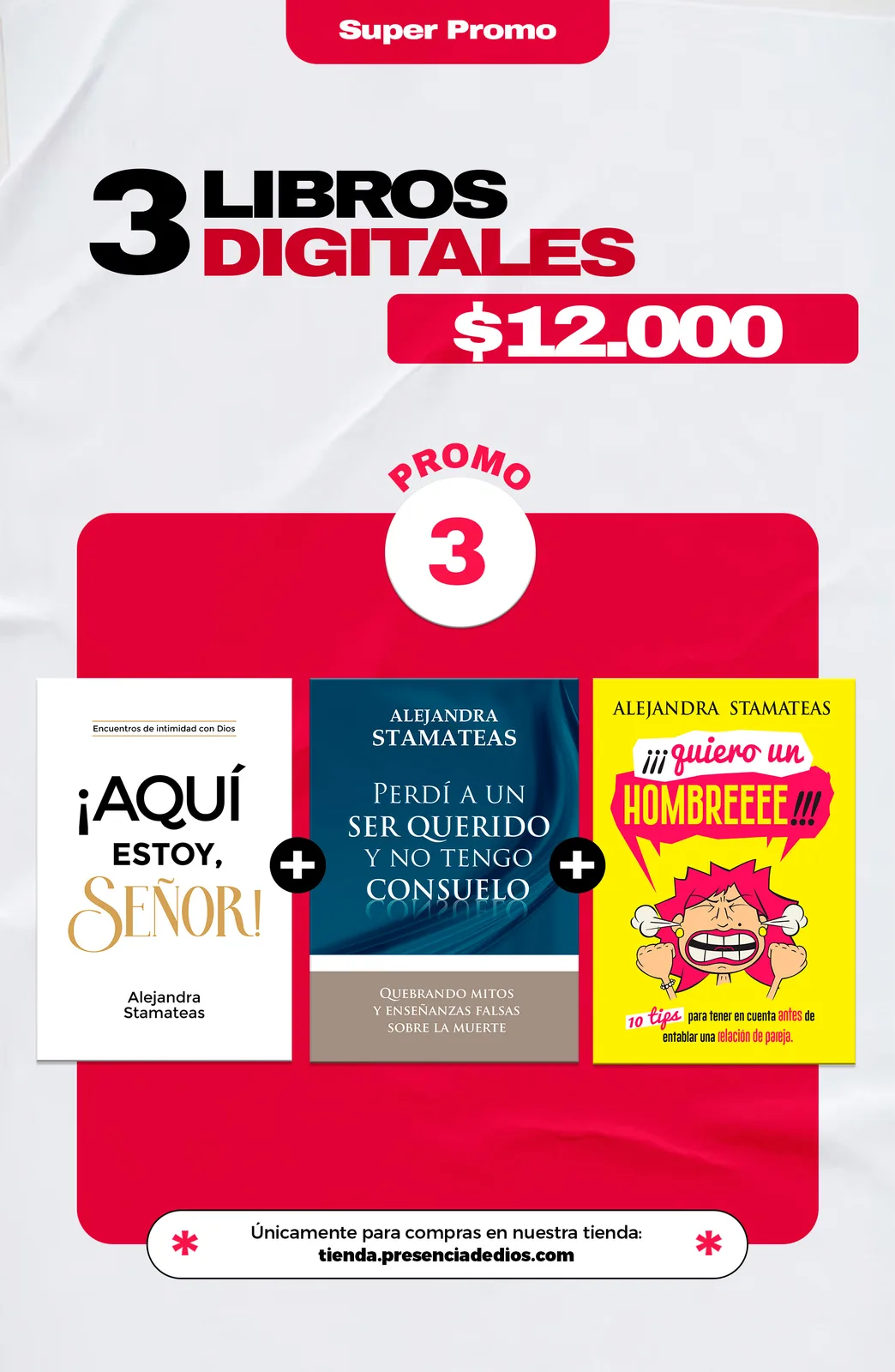 Portada de Aquí estoy, Señor + Perdí un ser querido y no tengo consuelo + ¡¡¡Quiero un hombreeee!!!, de Alejandra Stamateas