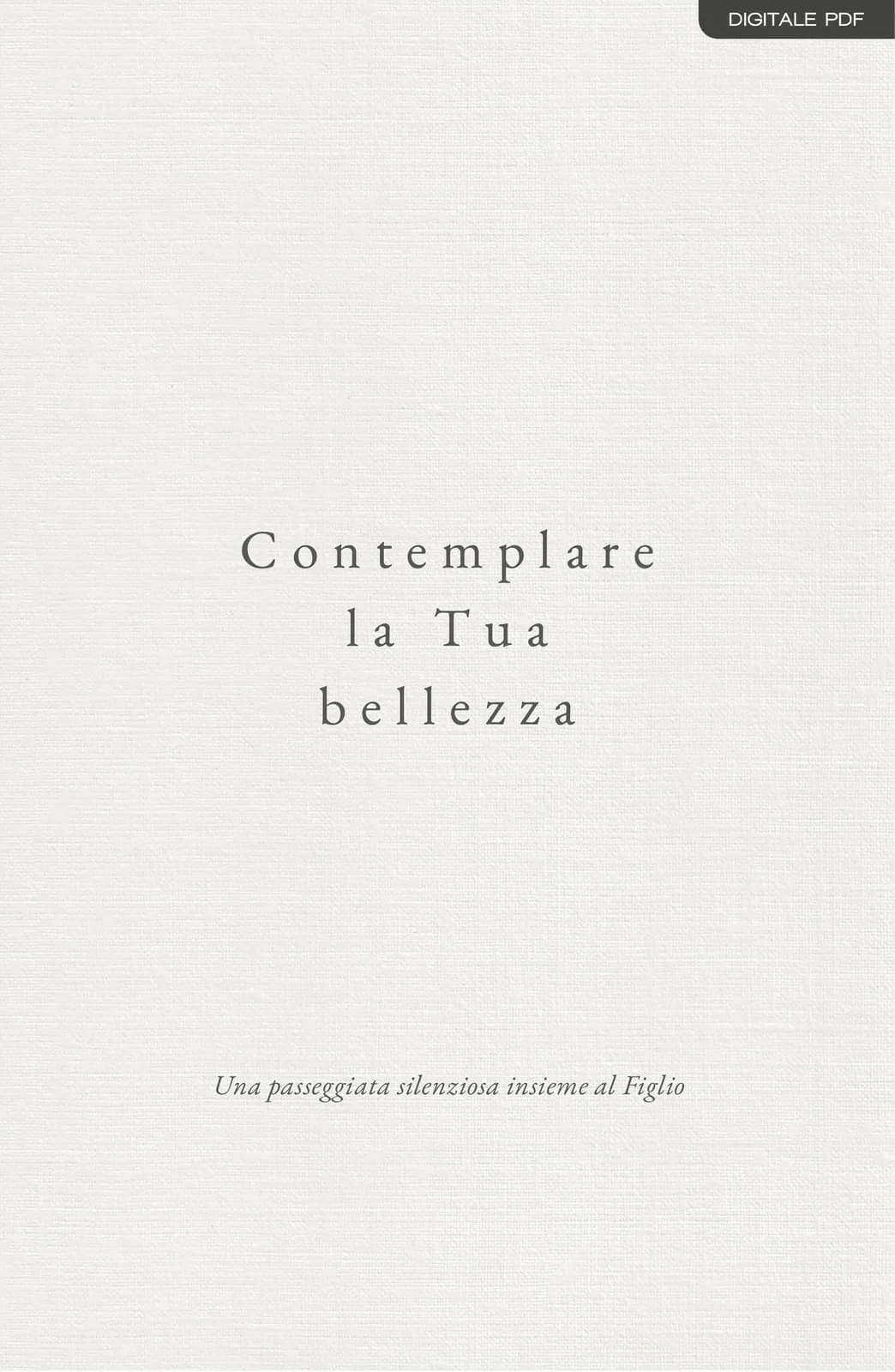 Portada de Contemplate la Tua Bellezza, de Bernardo Stamateas